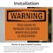 Signmission This Door To Remain Unlocked When Building, 14 in W x Rectangle, Vinyl Decal OS-2PACK-WS-D-1014-L-12426 - alternate 2